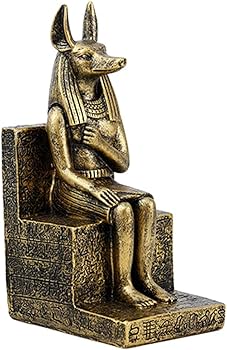 Amazon.co.jp: エジプトアヌビス像エジプトの置物神話の彫刻樹脂